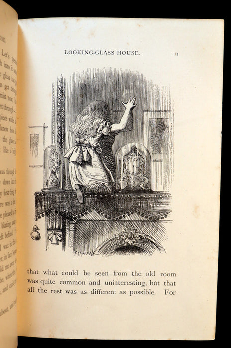 1898 Rare Victorian Book - Through the Looking Glass, and What Alice Found There by Lewis Carroll.