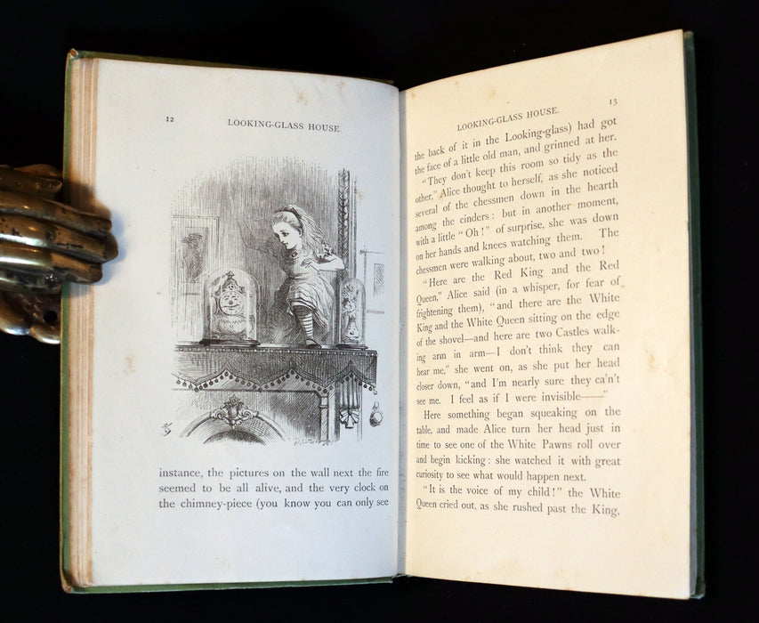 1898 Rare Victorian Book - Through the Looking Glass, and What Alice Found There by Lewis Carroll.