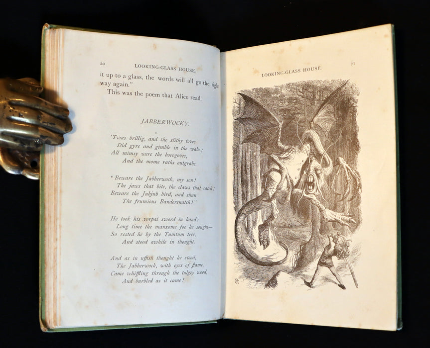 1898 Rare Victorian Book - Through the Looking Glass, and What Alice Found There by Lewis Carroll.