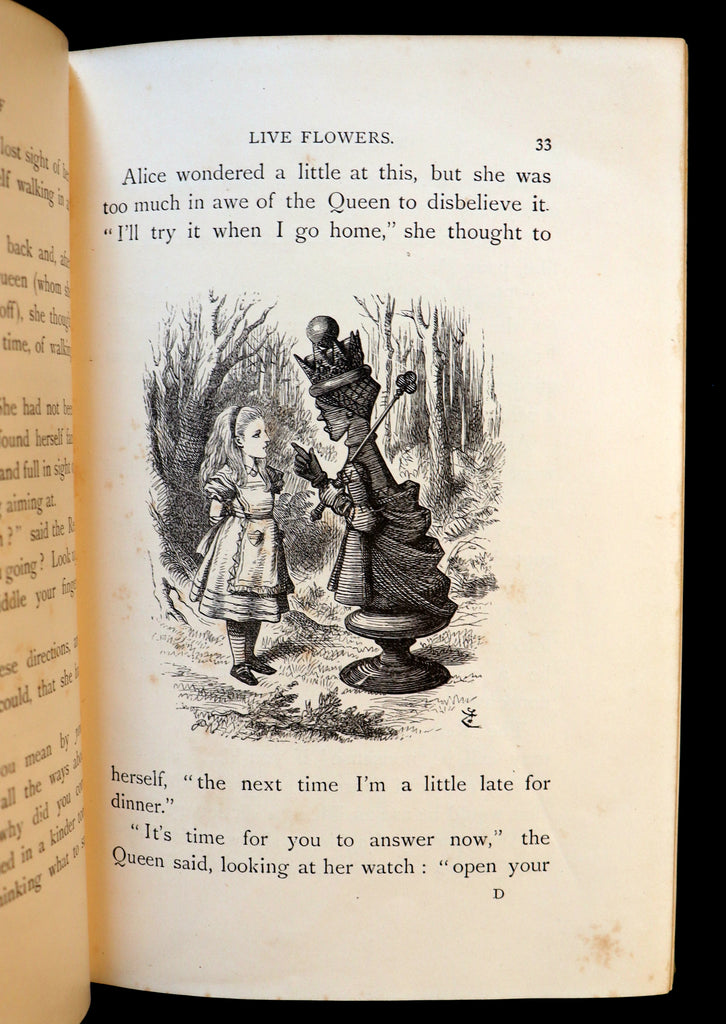 1898 Rare Victorian Book - Through the Looking Glass, and What Alice F ...