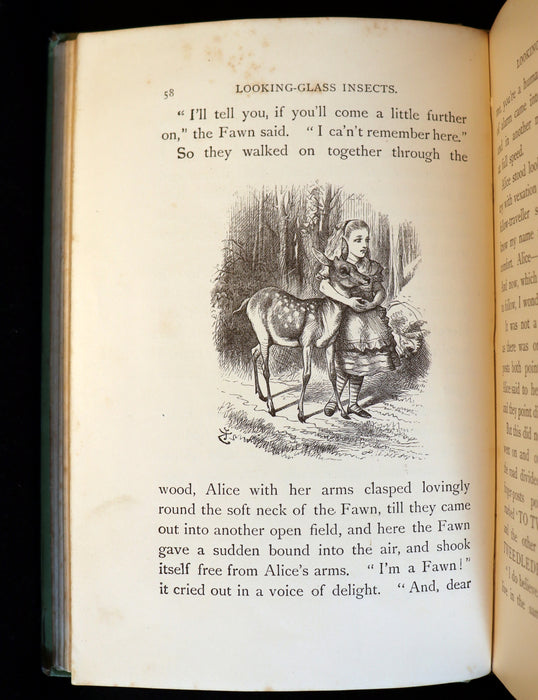 1898 Rare Victorian Book - Through the Looking Glass, and What Alice Found There by Lewis Carroll.