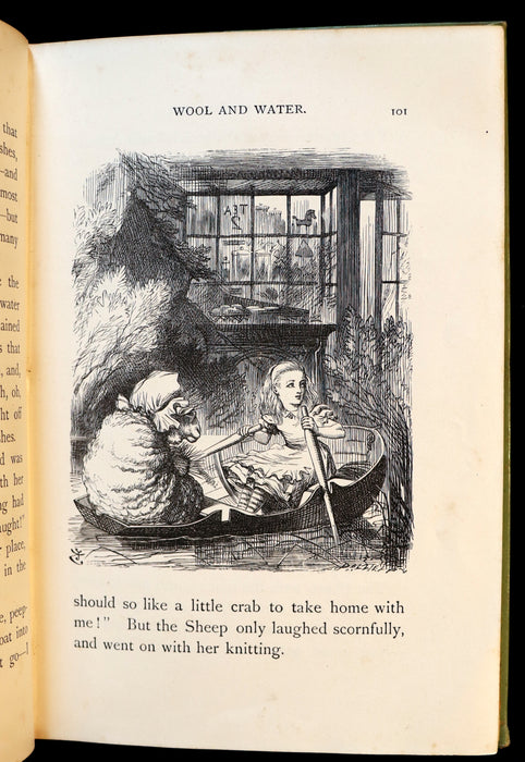 1898 Rare Victorian Book - Through the Looking Glass, and What Alice Found There by Lewis Carroll.