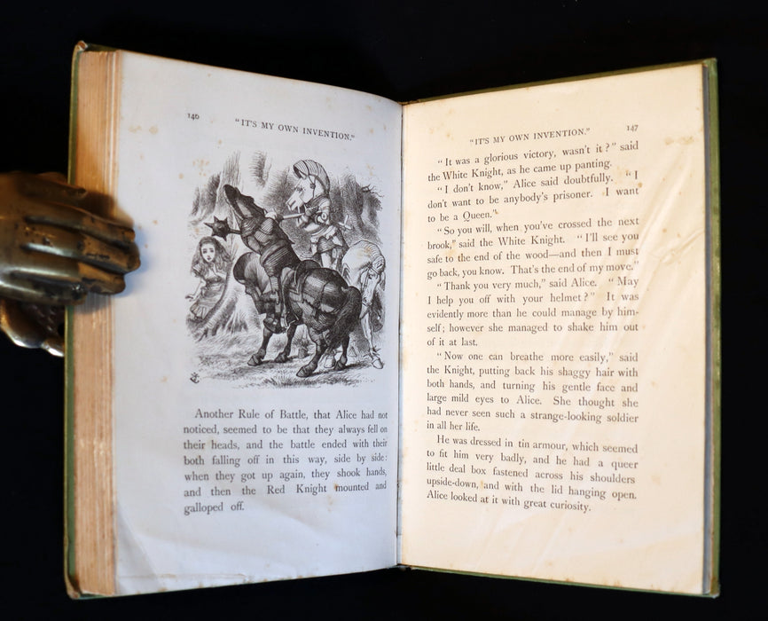 1898 Rare Victorian Book - Through the Looking Glass, and What Alice Found There by Lewis Carroll.