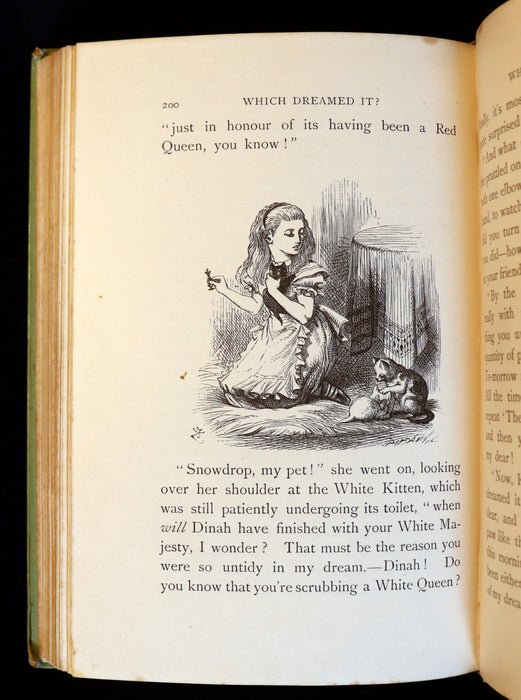 1898 Rare Victorian Book - Through the Looking Glass, and What Alice Found There by Lewis Carroll.