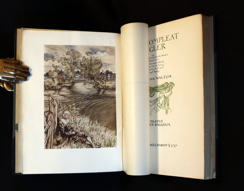 1931 Rare First Edition - THE COMPLEAT ANGLER illustrated by Arthur RACKHAM. Celebration of the Art & Spirit of Fishing.