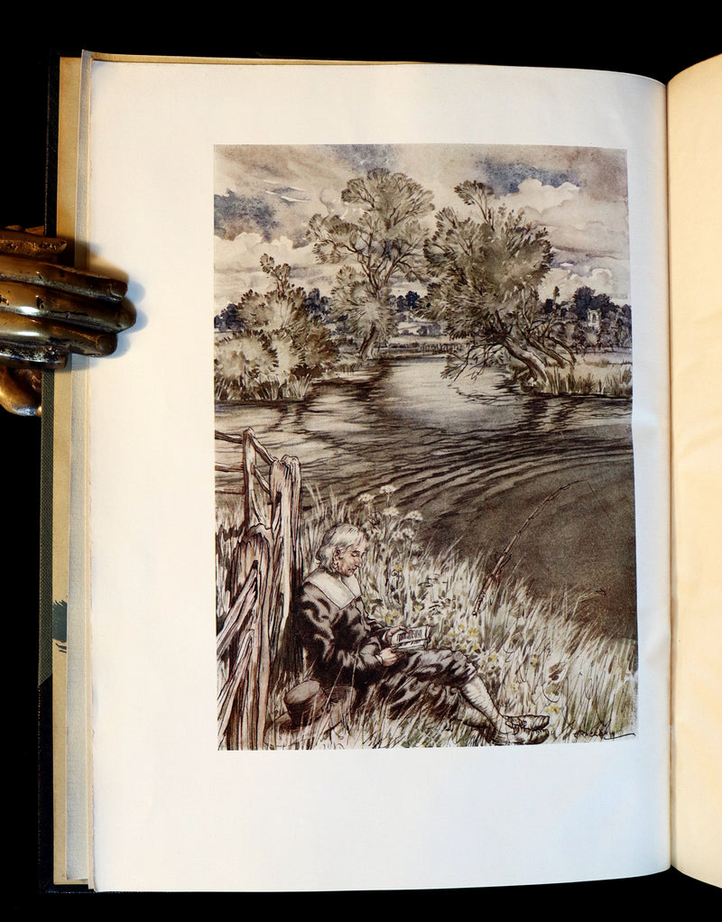 1931 Rare First Edition - THE COMPLEAT ANGLER illustrated by Arthur RACKHAM. Celebration of the Art & Spirit of Fishing.
