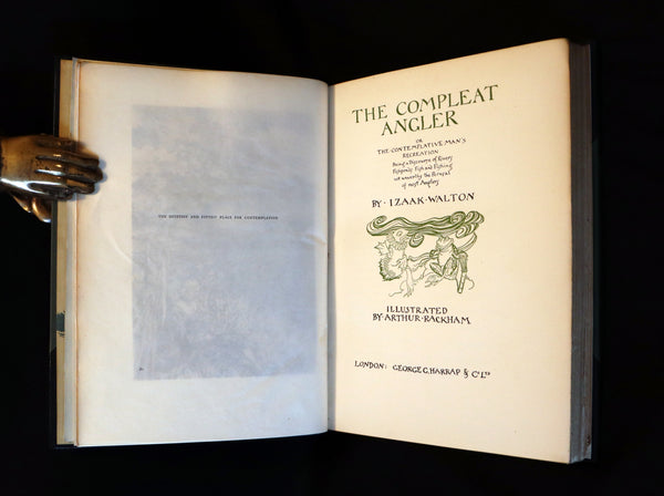 1931 Rare First Edition - THE COMPLEAT ANGLER illustrated by Arthur RACKHAM. Celebration of the Art & Spirit of Fishing.