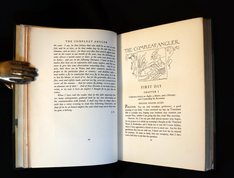 1931 Rare First Edition - THE COMPLEAT ANGLER illustrated by Arthur RACKHAM. Celebration of the Art & Spirit of Fishing.