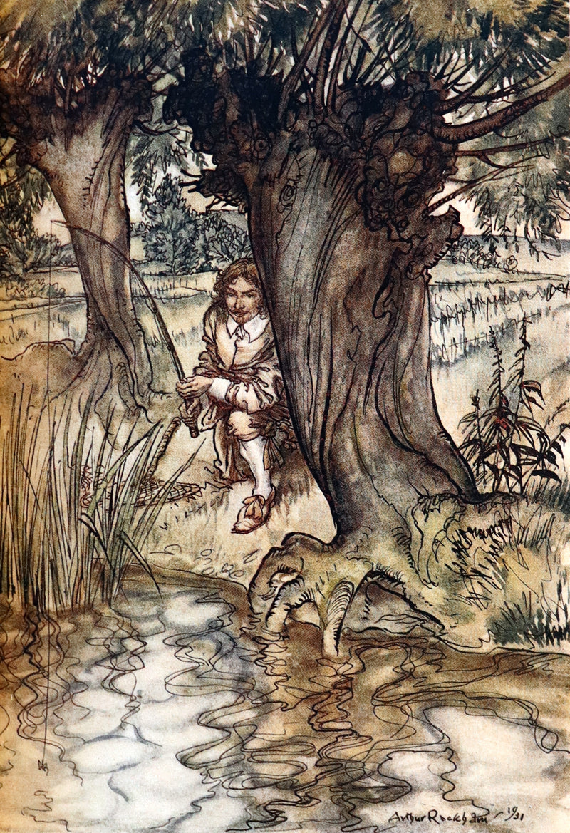 1931 Rare First Edition - THE COMPLEAT ANGLER illustrated by Arthur RACKHAM. Celebration of the Art & Spirit of Fishing.