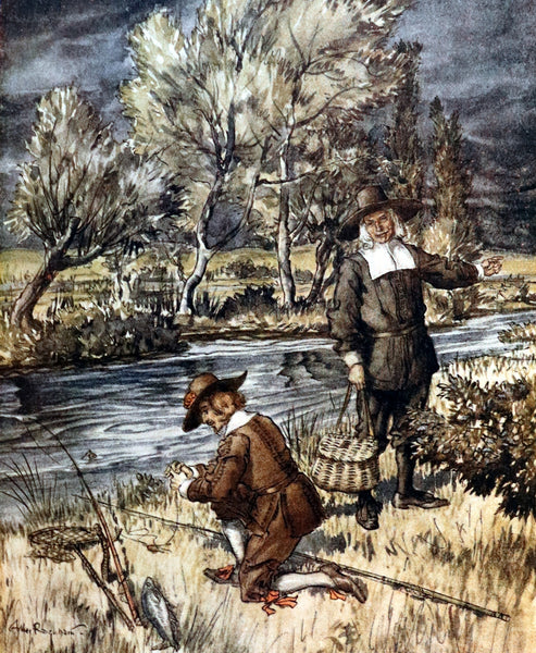 1931 Rare First Edition - THE COMPLEAT ANGLER illustrated by Arthur RACKHAM. Celebration of the Art & Spirit of Fishing.