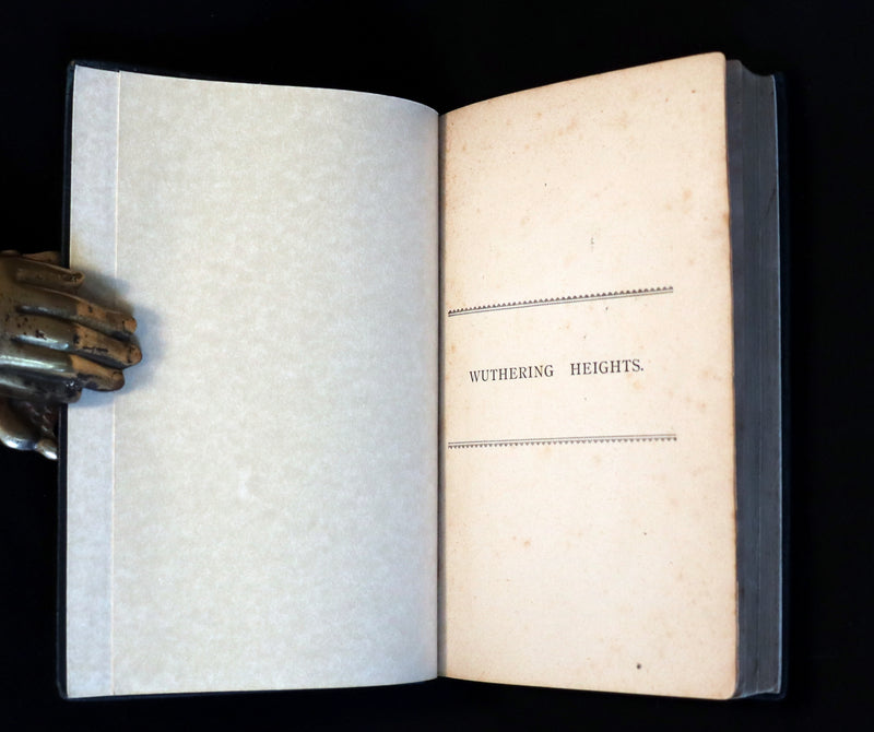 1885 Scarce Edition - WUTHERING HEIGHTS by Ellis Bell; And Agnes Grey by Acton Bell.