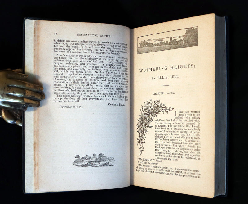 1885 Scarce Edition - WUTHERING HEIGHTS by Ellis Bell; And Agnes Grey by Acton Bell.