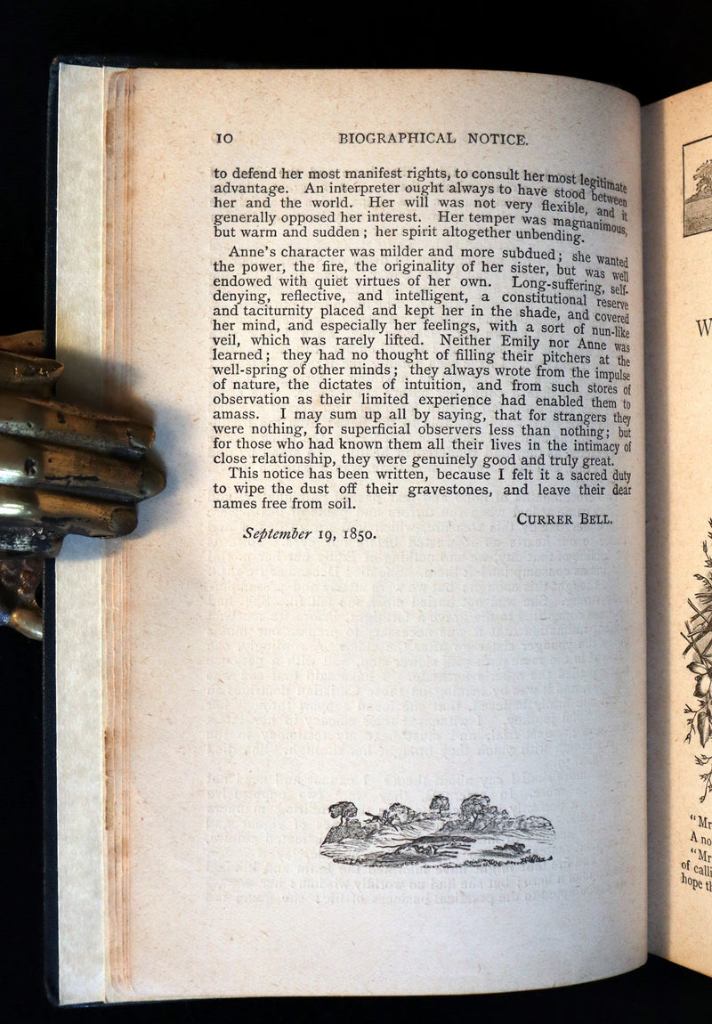 1885 Scarce Edition - WUTHERING HEIGHTS by Ellis Bell; And Agnes Grey by Acton Bell.