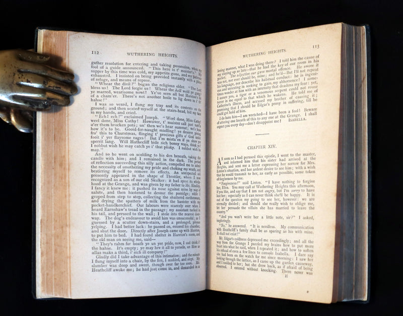 1885 Scarce Edition - WUTHERING HEIGHTS by Ellis Bell; And Agnes Grey by Acton Bell.