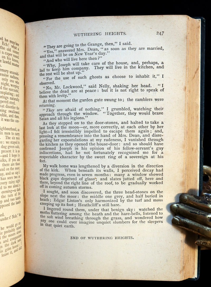 1885 Scarce Edition - WUTHERING HEIGHTS by Ellis Bell; And Agnes Grey by Acton Bell.