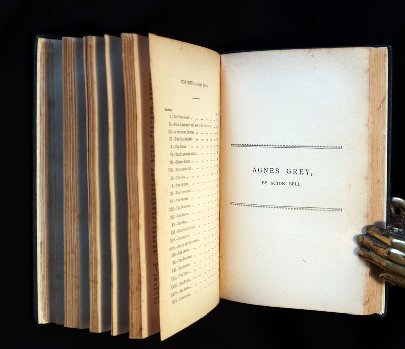 1885 Scarce Edition - WUTHERING HEIGHTS by Ellis Bell; And Agnes Grey by Acton Bell.