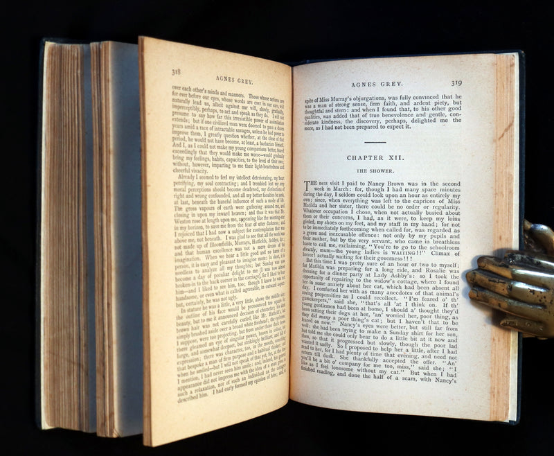 1885 Scarce Edition - WUTHERING HEIGHTS by Ellis Bell; And Agnes Grey by Acton Bell.