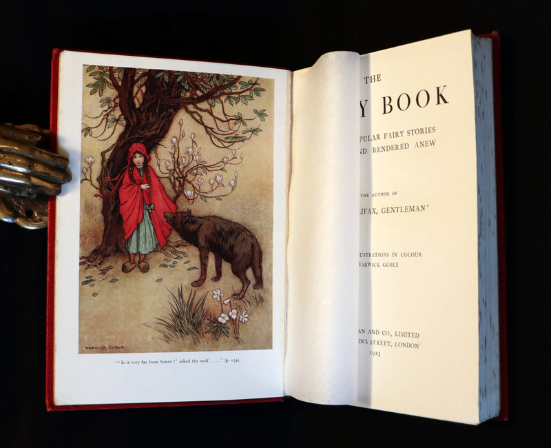 1923 Rare First Octavo Edition - THE FAIRY BOOK Illustrated in color by Warwick Goble.