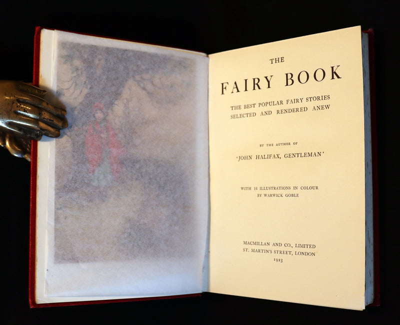 1923 Rare First Octavo Edition - THE FAIRY BOOK Illustrated in color by Warwick Goble.
