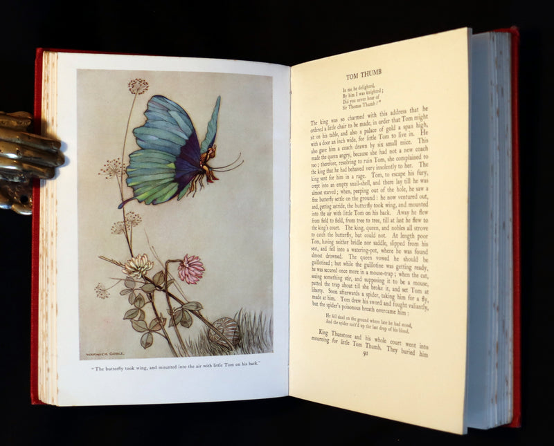 1923 Rare First Octavo Edition - THE FAIRY BOOK Illustrated in color by Warwick Goble.