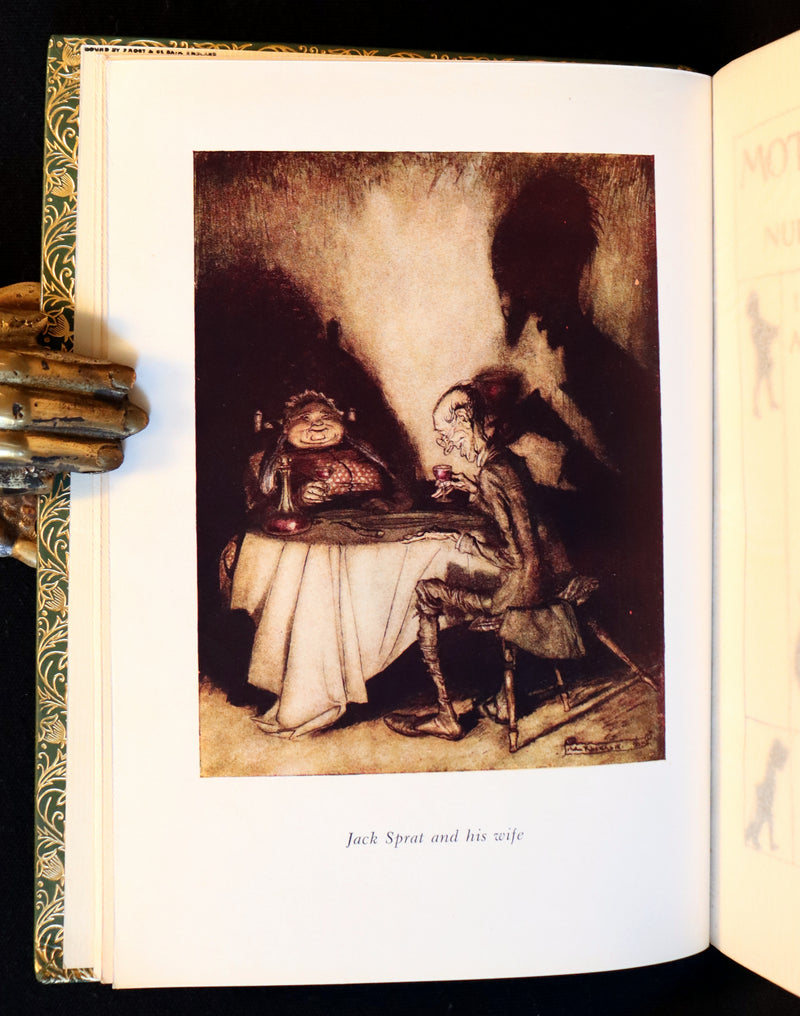 1958 Scarce Book beautifully bound by Frost - MOTHER GOOSE illustrated by Arthur Rackham.