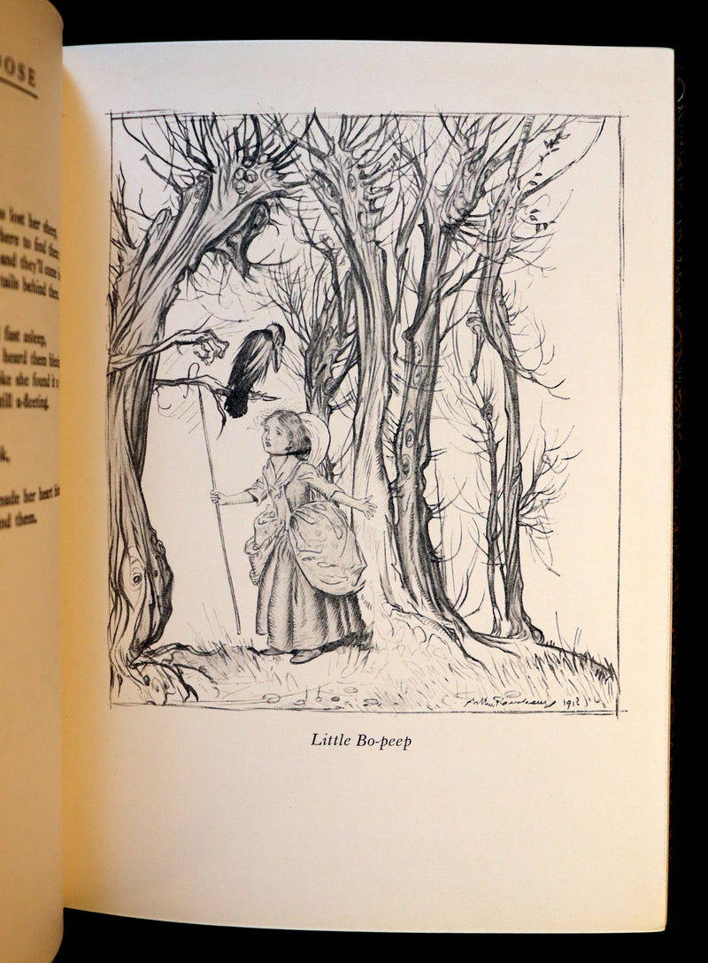 1958 Scarce Book beautifully bound by Frost - MOTHER GOOSE illustrated by Arthur Rackham.
