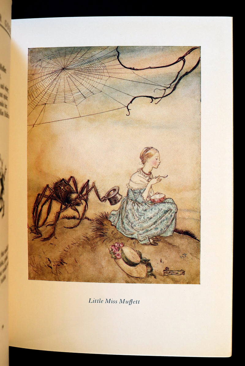 1958 Scarce Book beautifully bound by Frost - MOTHER GOOSE illustrated by Arthur Rackham.