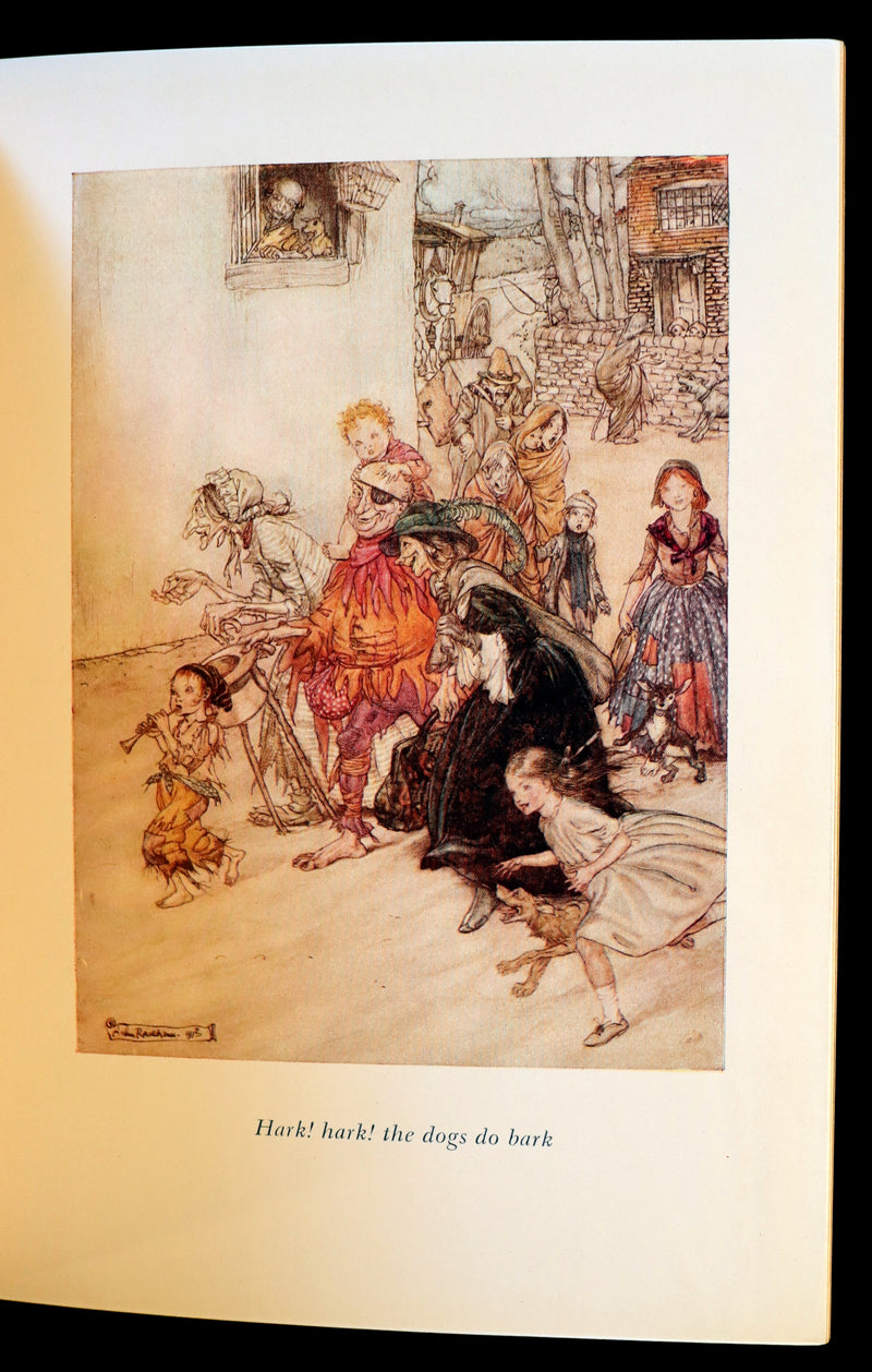 1958 Scarce Book beautifully bound by Frost - MOTHER GOOSE illustrated by Arthur Rackham.