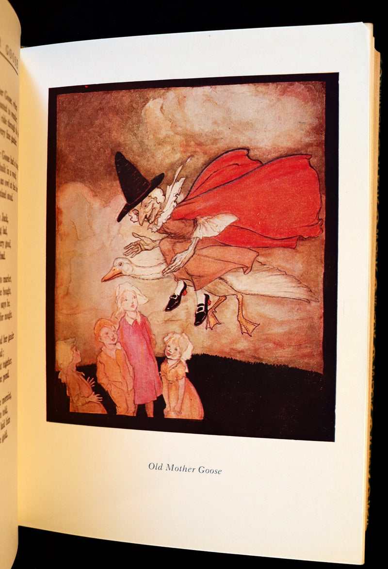 1958 Scarce Book beautifully bound by Frost - MOTHER GOOSE illustrated by Arthur Rackham.