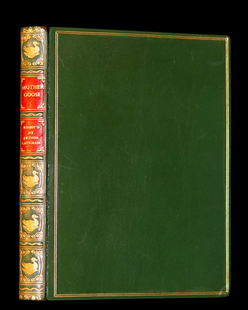 1958 Scarce Book beautifully bound by Frost - MOTHER GOOSE illustrated by Arthur Rackham.