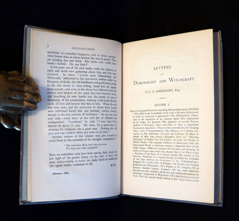 1887 Rare Edition - Demonology & Witchcraft - WITCHES & FAIRIES by Sir Walter Scott.