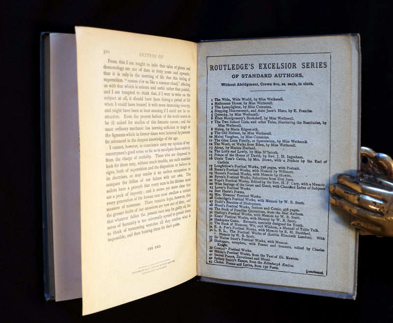 1887 Rare Edition - Demonology & Witchcraft - WITCHES & FAIRIES by Sir Walter Scott.