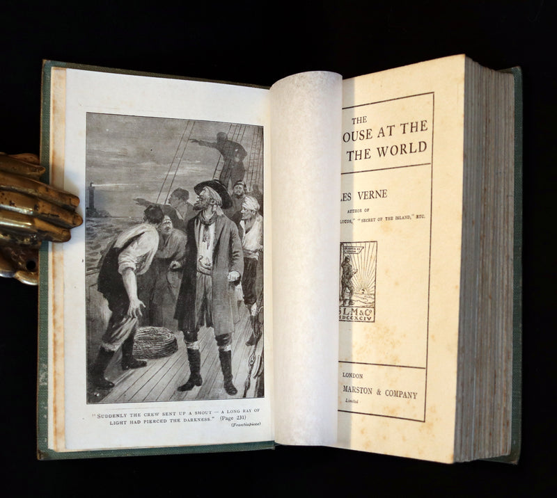 1929 Scarce Early Edition Jules Verne - The Lighthouse at the End of the World.