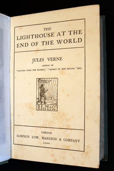 1929 Scarce Early Edition Jules Verne - The Lighthouse at the End of the World.