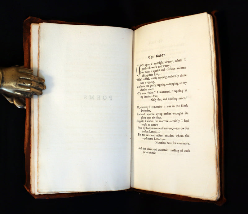 1901 Rare Book -The Poems by Edgar A Poe done into a Printed Book by the Roycrofters.