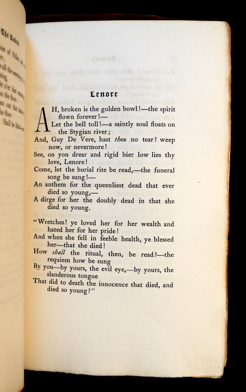 1901 Rare Book -The Poems by Edgar A Poe done into a Printed Book by the Roycrofters.