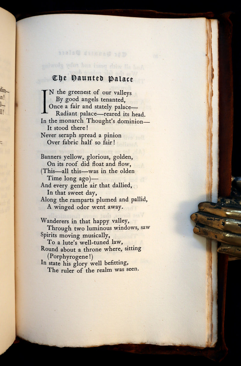 1901 Rare Book -The Poems by Edgar A Poe done into a Printed Book by the Roycrofters.