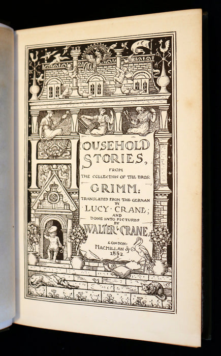 1882 Rare First Edition - Brothers Grimm's FAIRY TALES illustrated by Walter Crane.