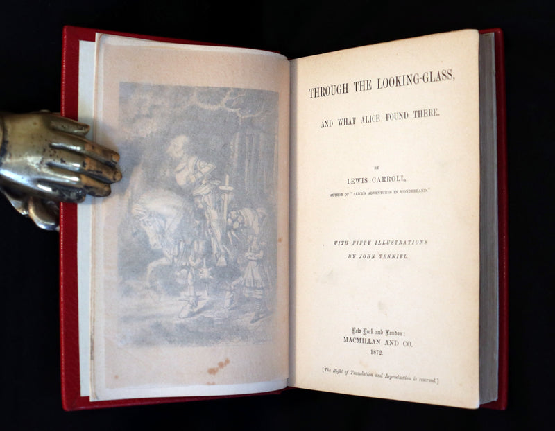 1872 Scarce 1st US Edition - Through the Looking Glass, and What Alice Found There by Lewis Carroll.