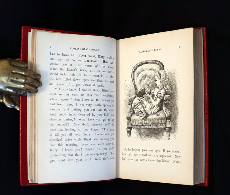 1872 Scarce 1st US Edition - Through the Looking Glass, and What Alice Found There by Lewis Carroll.