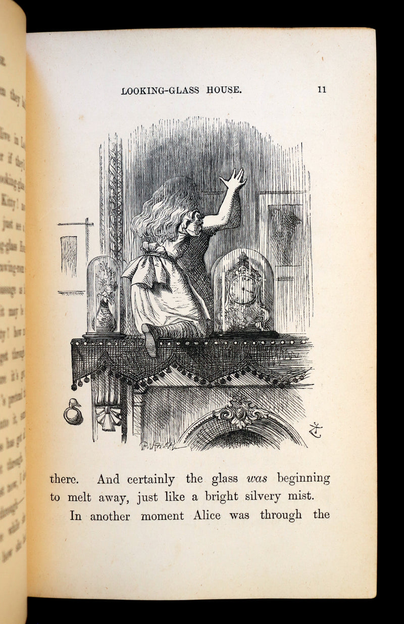 1872 Scarce 1st US Edition - Through the Looking Glass, and What Alice Found There by Lewis Carroll.