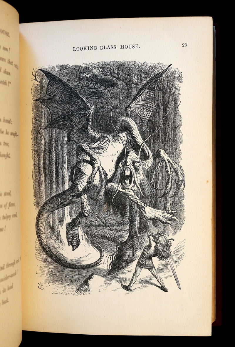 1872 Scarce 1st US Edition - Through the Looking Glass, and What Alice Found There by Lewis Carroll.