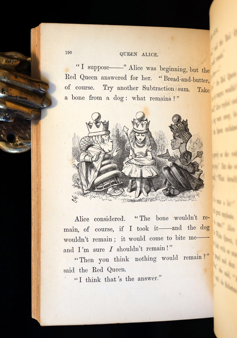 1872 Scarce 1st US Edition - Through the Looking Glass, and What Alice Found There by Lewis Carroll.
