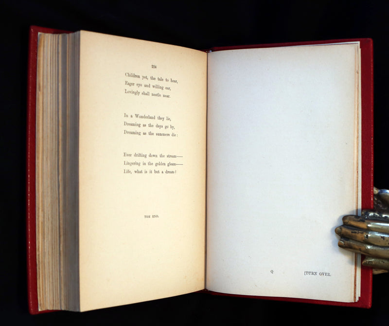 1872 Scarce 1st US Edition - Through the Looking Glass, and What Alice Found There by Lewis Carroll.