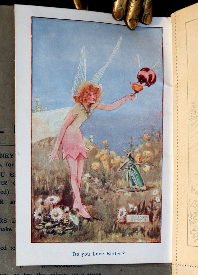 1920 Scarce Book - FAIRY REVELS - A Postcard Painting Book by Constance Symonds.