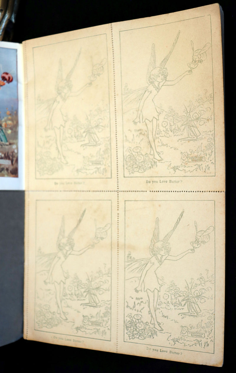 1920 Scarce Book - FAIRY REVELS - A Postcard Painting Book by Constance Symonds.