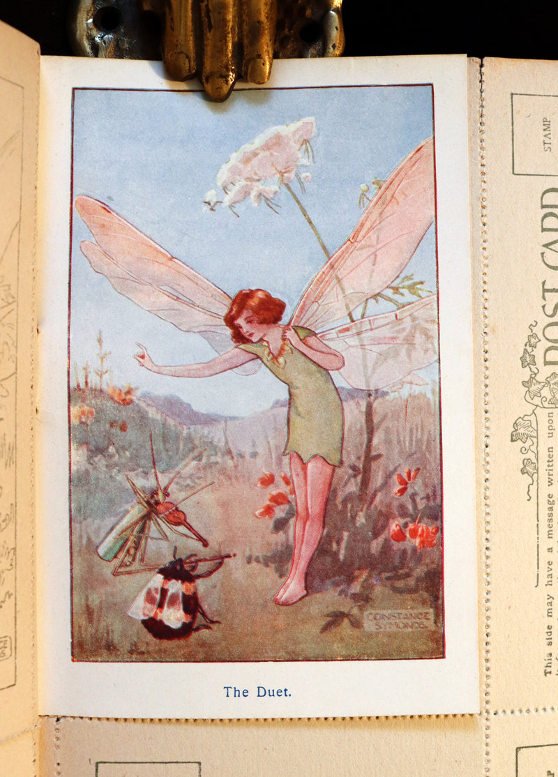 1920 Scarce Book - FAIRY REVELS - A Postcard Painting Book by Constance Symonds.