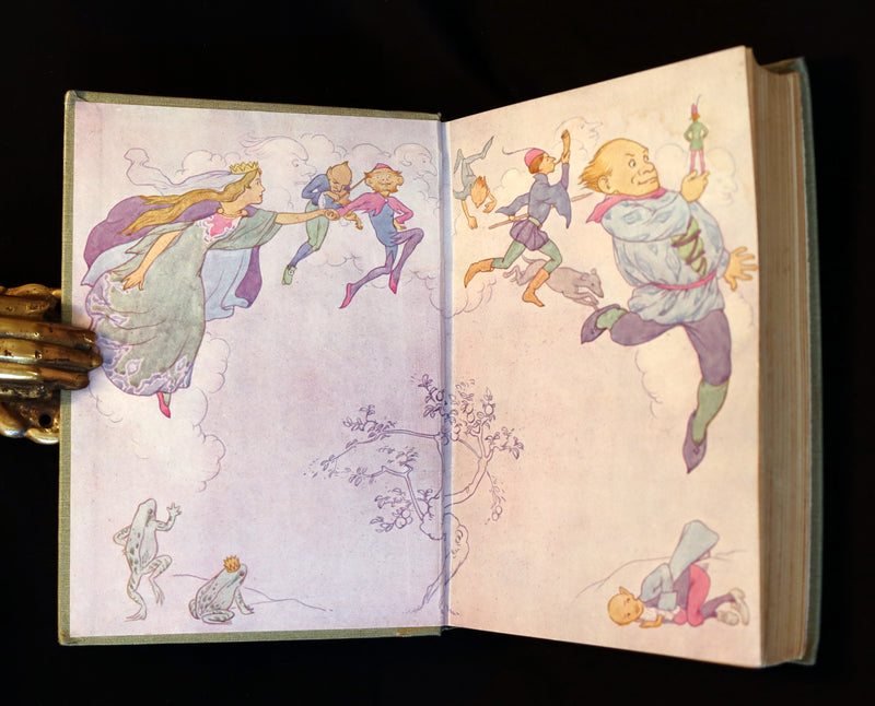 1925 Rare Book - GRIMM's FAIRY Tales with 48 Colour Plates By Harry G. Theaker.