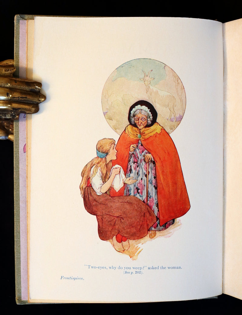 1925 Rare Book - GRIMM's FAIRY Tales with 48 Colour Plates By Harry G. Theaker.