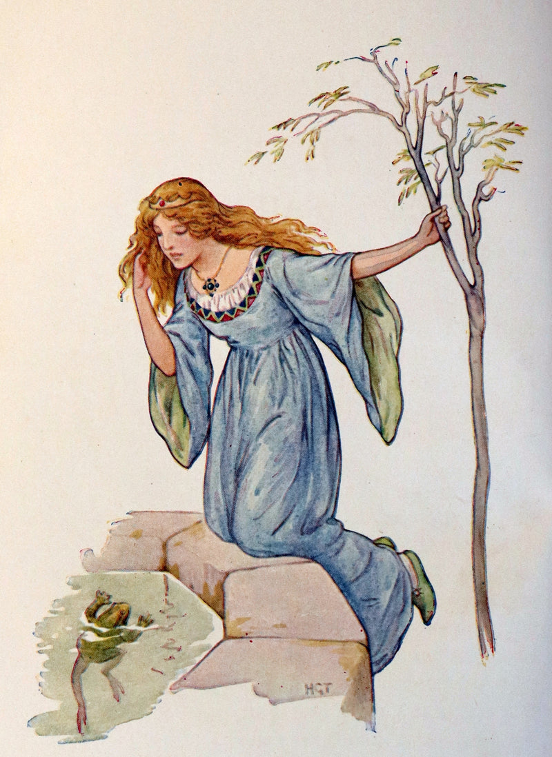 1925 Rare Book - GRIMM's FAIRY Tales with 48 Colour Plates By Harry G. Theaker.